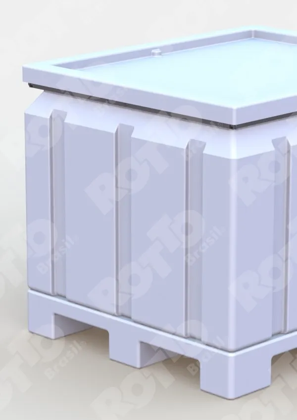 Página de produto: Caixa pallet com tampa