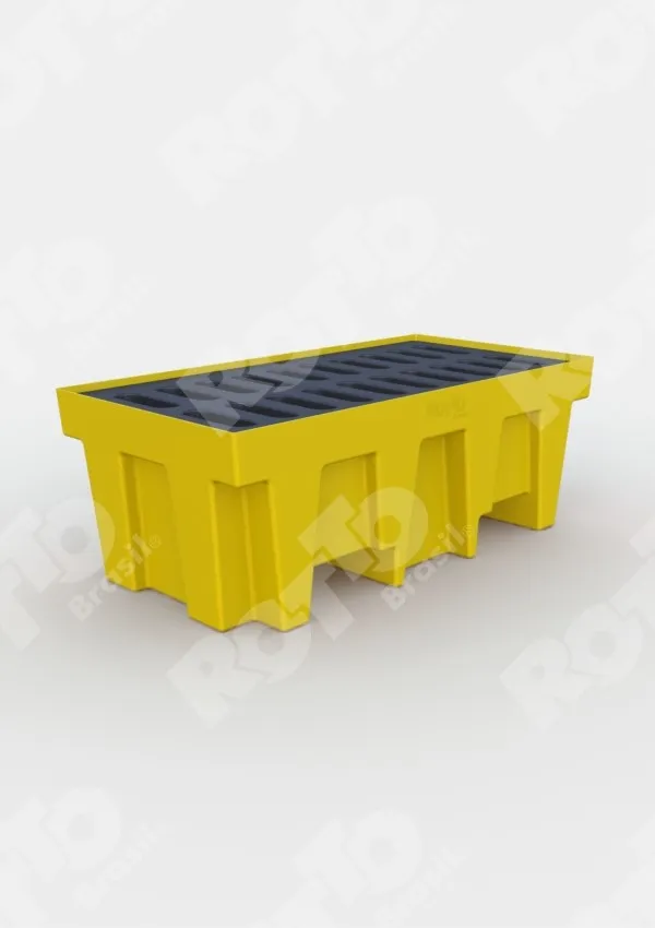 Página de produto: Pallet de contenção para 2 tambores